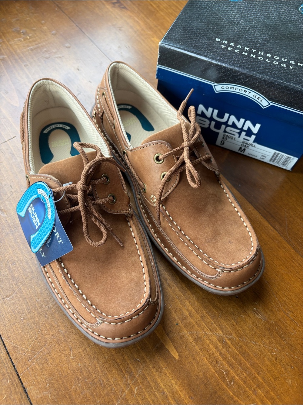 Nunn Bush Squall Oak Tan Sport Casual Shoe Sz 9